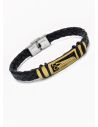 PULSERA NEOPRENO CON ACERO INOXIDABLE Y PLACA CON DISEÑO