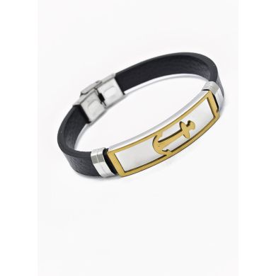 PULSERA NEOPRENO CON ACERO INOXIDABLE Y PLACA CON DISEÑO