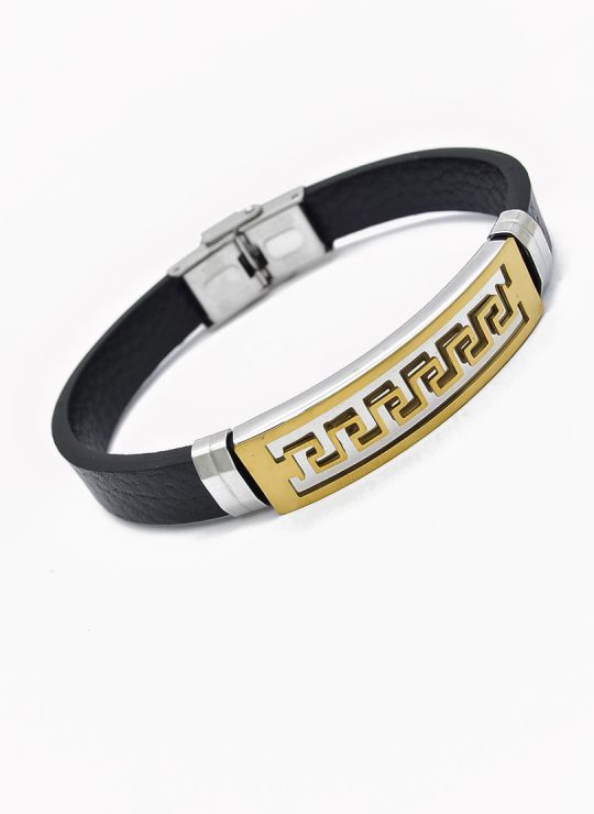 PULSERA NEOPRENO CON ACERO INOXIDABLE Y PLACA CON DISEÑO