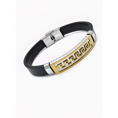 PULSERA NEOPRENO CON ACERO INOXIDABLE Y PLACA CON DISEÑO