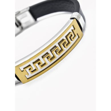 PULSERA NEOPRENO CON ACERO INOXIDABLE Y PLACA CON DISEÑO