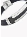 PULSERA NEOPRENO CON ACERO INOXIDABLE Y PLACA CON DISEÑO