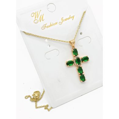 SET DE COLLAR Y DIJE EN RODIO CON MICROCIRCIONES / GARANTIA