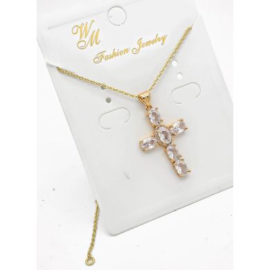 SET DE COLLAR Y DIJE EN RODIO CON MICROCIRCIONES / GARANTIA