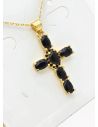 SET DE COLLAR Y DIJE EN RODIO CON MICROCIRCIONES / GARANTIA
