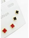 SET DE ARETES X 3 PARES RODIO XUPING /GARANTIZADO