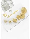 SET DE ARETES X 3 PARES RODIO XUPING /GARANTIZADO