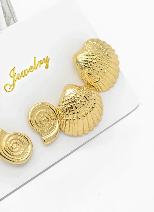 SET DE ARETES X 3 PARES RODIO XUPING /GARANTIZADO