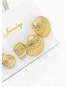 SET DE ARETES X 3 PARES RODIO XUPING /GARANTIZADO