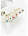 SET DE ARETES X 3 PARES RODIO XUPING /GARANTIZADO