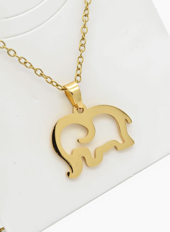 SET DE COLLAR, DIJE Y ARETES EN ACERO INOXIDABLE 316L
