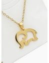 SET DE COLLAR, DIJE Y ARETES EN ACERO INOXIDABLE 316L