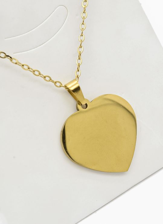 SET DE COLLAR, DIJE Y ARETES EN ACERO INOXIDABLE 316L