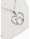 SET DE COLLAR, DIJE Y ARETES EN ACERO INOXIDABLE 316L
