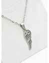 SET DE COLLAR, DIJE Y ARETES EN ACERO INOXIDABLE 316L