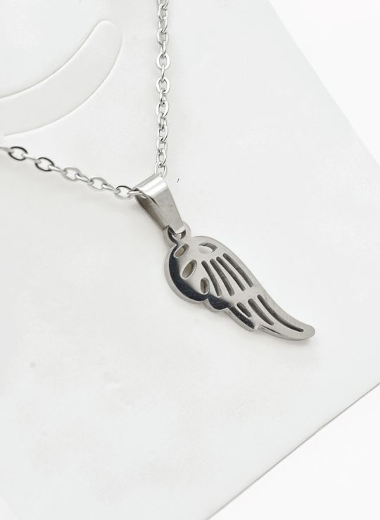 SET DE COLLAR, DIJE Y ARETES EN ACERO INOXIDABLE 316L