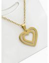 SET DE COLLAR, DIJE Y ARETES EN ACERO INOXIDABLE 316L