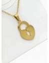 SET DE COLLAR, DIJE Y ARETES EN ACERO INOXIDABLE 316L