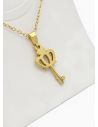 SET DE COLLAR, DIJE Y ARETES EN ACERO INOXIDABLE 316L
