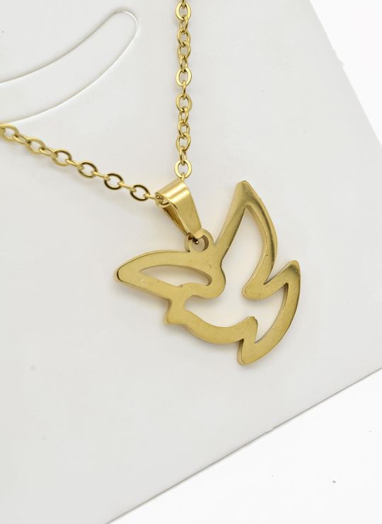 SET DE COLLAR, DIJE Y ARETES EN ACERO INOXIDABLE 316L