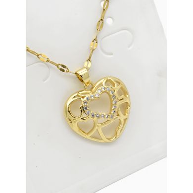 SET DE COLLAR, DIJE Y ARETES EN ACERO INOXIDABLE 316L