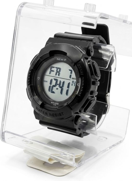 RELOJ CON ESTUCHE MINGRUI SUMERGIBLE 3 METROS DIGITAL FUNCIONAL AL 100% PULSO EN GOMA RESISTENTE- GARANTIA DE 3 MESES