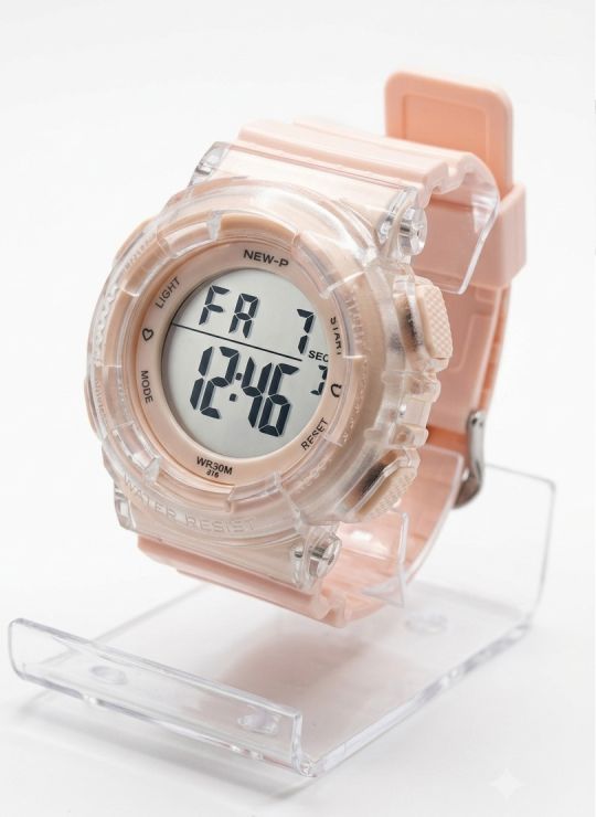 RELOJ CON ESTUCHE MINGRUI SUMERGIBLE 3 METROS DIGITAL FUNCIONAL AL 100% PULSO EN GOMA RESISTENTE- GARANTIA DE 3 MESES