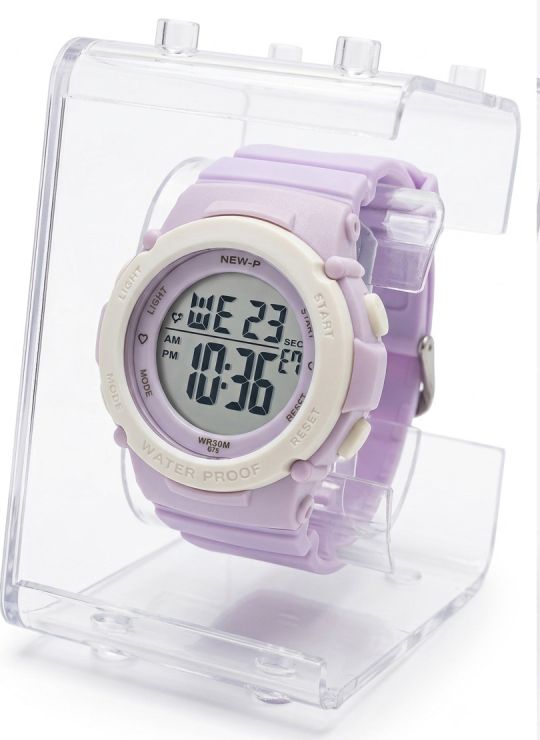RELOJ CON ESTUCHE MINGRUI SUMERGIBLE 3 METROS DIGITAL FUNCIONAL AL 100% PULSO EN GOMA RESISTENTE- GARANTIA DE 3 MESES