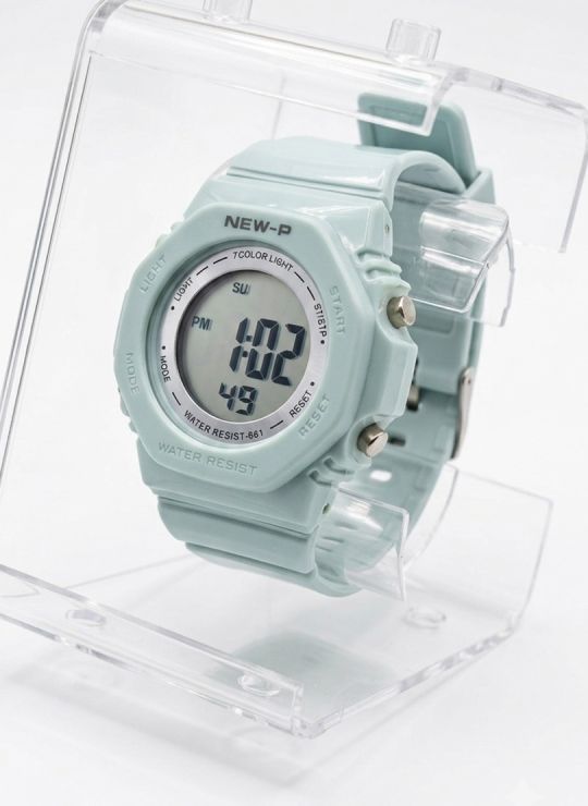 RELOJ CON ESTUCHE MINGRUI SUMERGIBLE 3 METROS DIGITAL FUNCIONAL AL 100% PULSO EN GOMA RESISTENTE- GARANTIA DE 3 MESES
