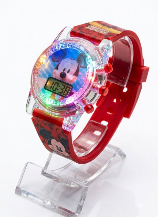RELOJ INFANTIL LUCES DE COLORES DIGITAL/PERSONAJES/