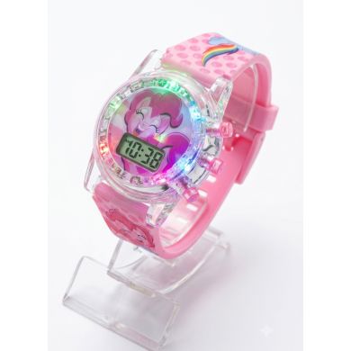 RELOJ INFANTIL LUCES DE COLORES DIGITAL/PERSONAJES/