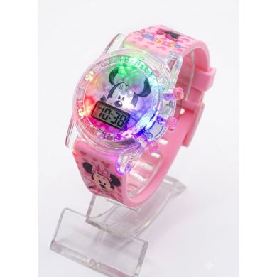 RELOJ INFANTIL LUCES DE COLORES DIGITAL/PERSONAJES/