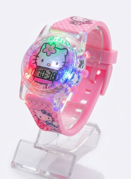RELOJ INFANTIL LUCES DE COLORES DIGITAL/PERSONAJES/