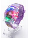 RELOJ INFANTIL LUCES DE COLORES DIGITAL/PERSONAJES/