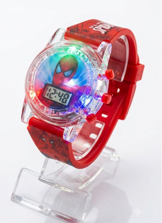 RELOJ INFANTIL LUCES DE COLORES DIGITAL/PERSONAJES/