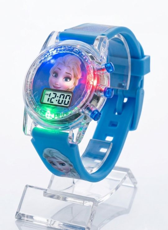 RELOJ INFANTIL LUCES DE COLORES DIGITAL/PERSONAJES/