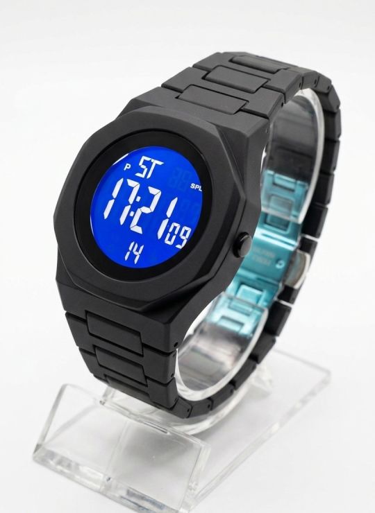 RELOJ CON ESTUCHE MINGRUI SUMERGIBLE 3 METROS DIGITAL FUNCIONAL AL 100% PULSO EN GOMA RESISTENTE- GARANTIA DE 3 MESES