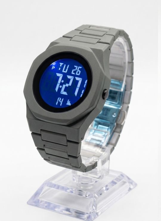 RELOJ CON ESTUCHE MINGRUI SUMERGIBLE 3 METROS DIGITAL FUNCIONAL AL 100% PULSO EN GOMA RESISTENTE- GARANTIA DE 3 MESES