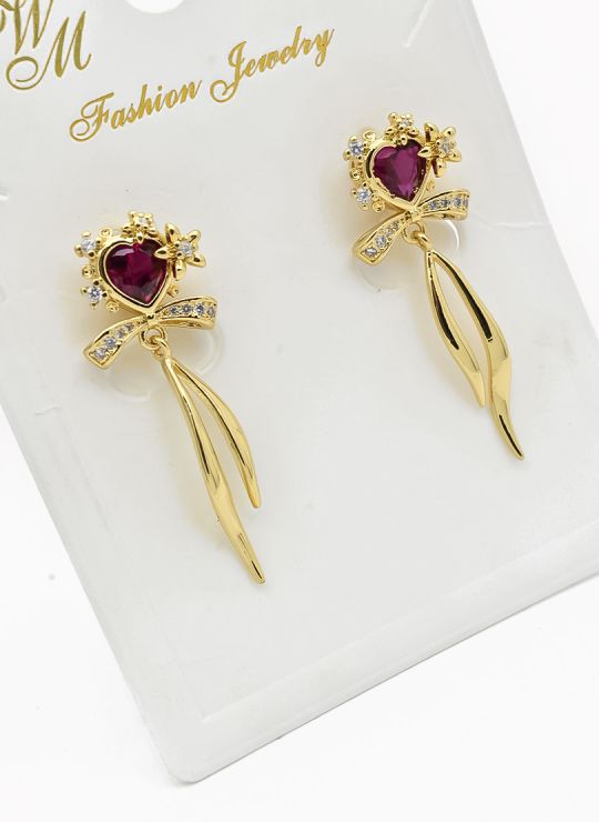 ARETES RODIO MARCA XUPING MICROCIRCONES /YSX