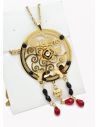 SET DE COLLAR, DIJE Y ARETES EN ACERO INOXIDABLE 316L