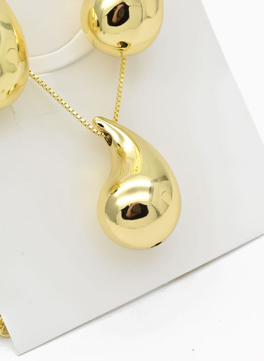 SET DE COLLAR Y DIJE EN RODIO CON MICROCIRCIONES / GARANTIA