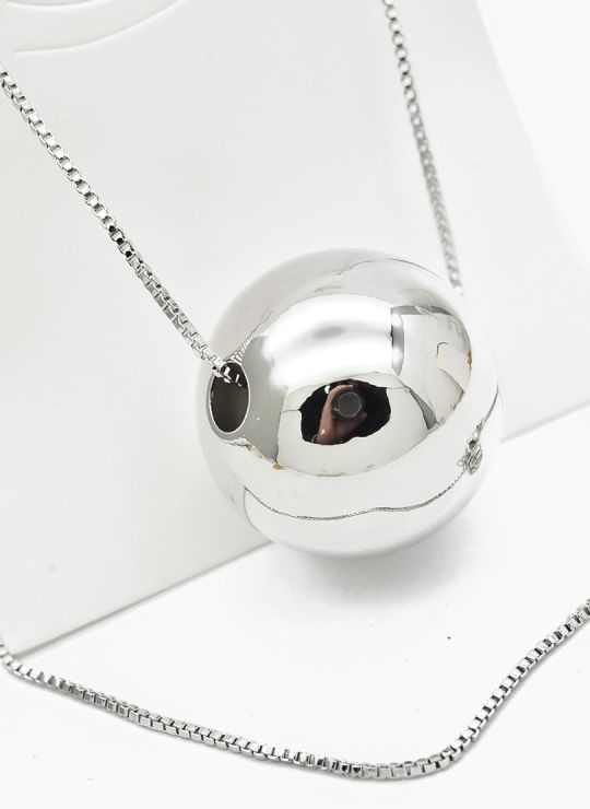 SET DE COLLAR Y DIJE EN RODIO CON MICROCIRCIONES / GARANTIA