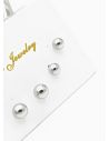 SET DE ARETES X 3 CRISTALES SURTIDO/ACERO INOXIDABLE