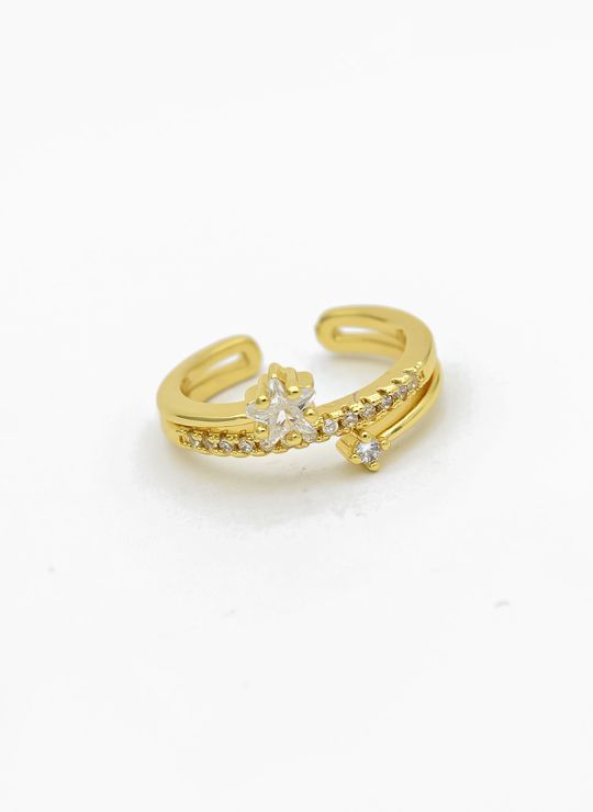ANILLO GRADUABLE RODIO XUPING YXZ CRISTALES