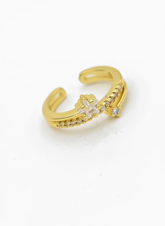 ANILLO GRADUABLE RODIO XUPING YXZ CRISTALES