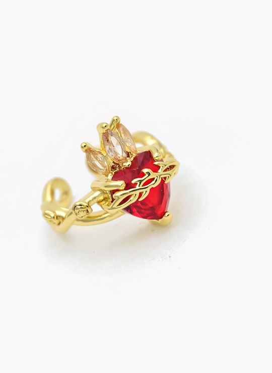 ANILLO GRADUABLE RODIO XUPING YXZ CRISTALES