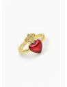 ANILLO GRADUABLE RODIO XUPING YXZ CRISTALES