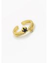 ANILLO GRADUABLE RODIO XUPING YXZ CRISTALES