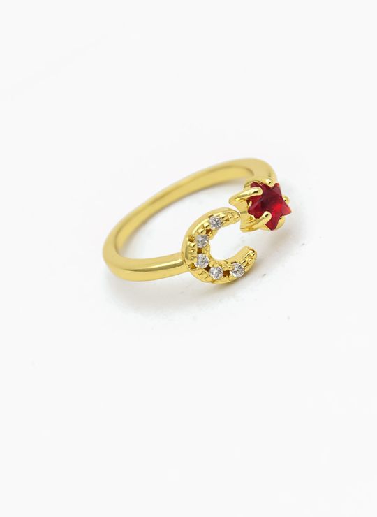 ANILLO GRADUABLE RODIO XUPING YXZ CRISTALES