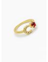 ANILLO GRADUABLE RODIO XUPING YXZ CRISTALES